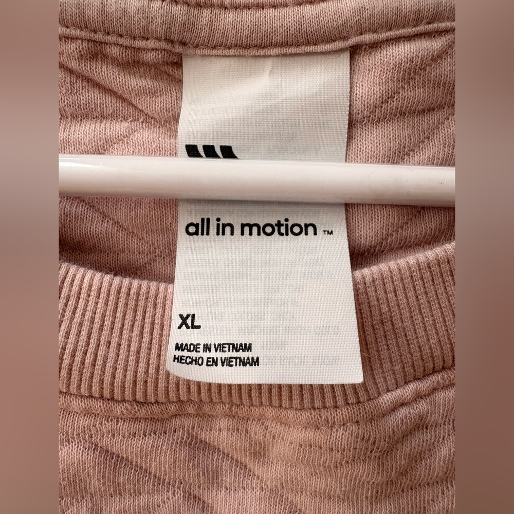 All in Motion Pink Quilted Sweater - Picture 6 of 8